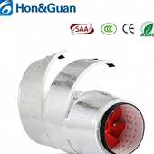 鸿冠超静音风机6寸HDD 150P 卧室排风家用换气扇静音6寸抽风机