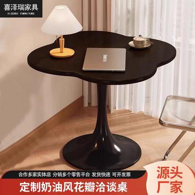 现代家用餐桌奶茶店咖啡店小桌子休闲小户型吃饭桌子阳台桌洽谈桌