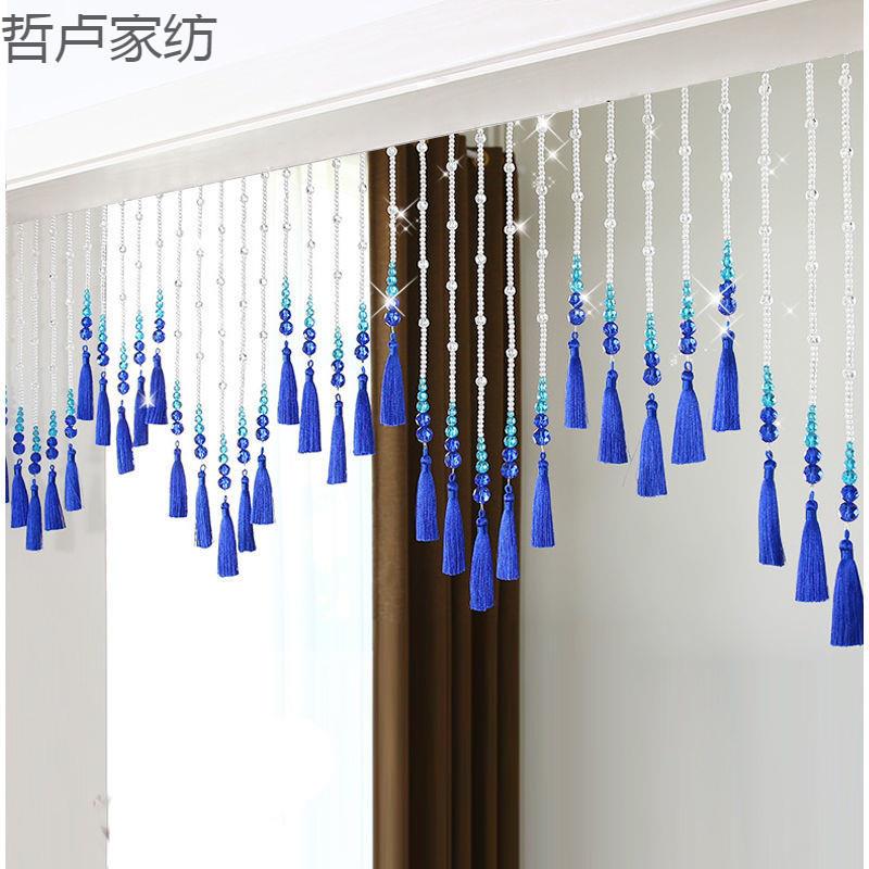 【1万人收藏】珠帘水晶装饰隔断帘子玄关客厅流苏挂帘免打孔卧室