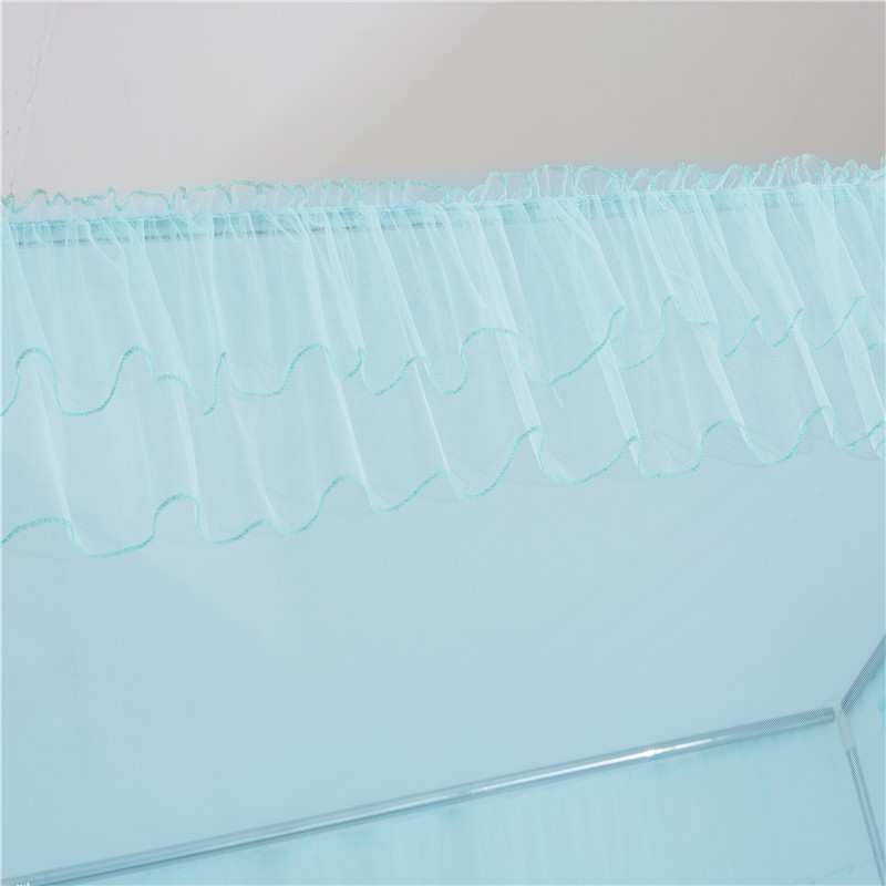 海虹蚊帐 学生蚊帐无帘坐床式上下铺蚊帐 水绿色