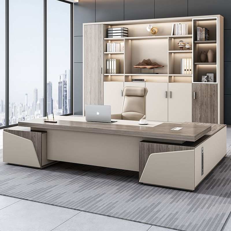 老板桌办公桌椅组合简约现代总裁桌大气大班台经理桌办公室电脑桌