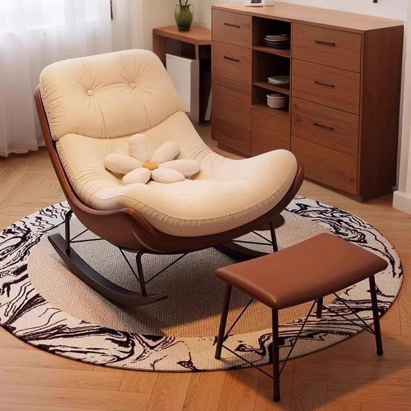 摇椅大人躺椅阳台家用休闲客厅懒人摇摇椅轻奢设计师单人沙发椅子