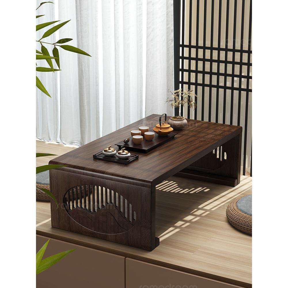 折叠榻榻米茶桌古风飘窗小桌子卧室坐地炕桌中式创意阳台禅意矮桌