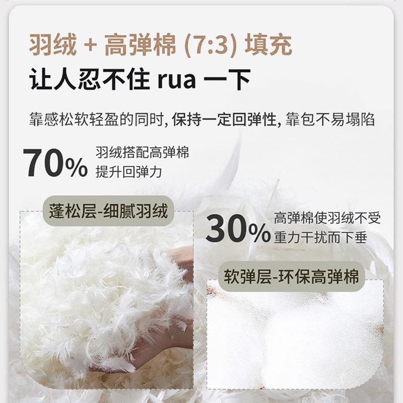皮床皮床现代简约耳朵轻奢主卧床真空间小户型带储物齐边意式