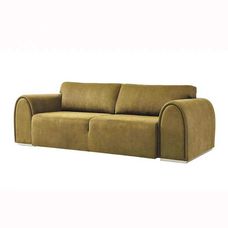 美式乡村北欧现代意式简约直排网红客厅公寓别墅区酒店三人沙发