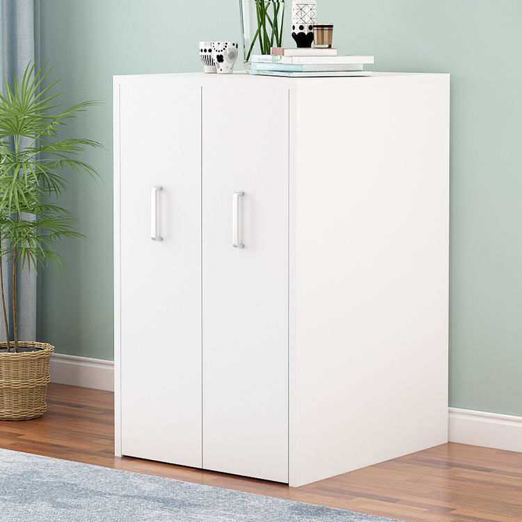 书柜书架推拉防尘多功能靠墙落地收纳柜子家用大容量置物简约带门