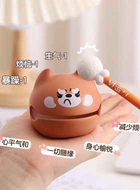 小木鱼敲解压办公桌面装饰摆件好A物工位情绪稳定神器生日礼物男