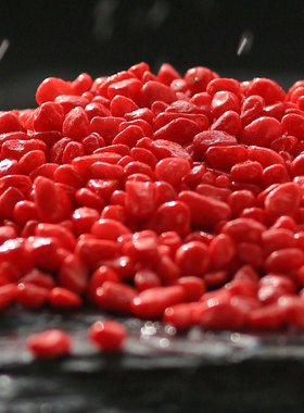 彩色小石头雨花石鹅卵石红色黑色黄色小彩石子多肉V花盆铺面石装