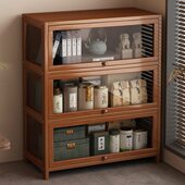 博古架小型中式 茶柜置物架子茶室防尘茶叶柜靠墙多功能收纳柜书柜