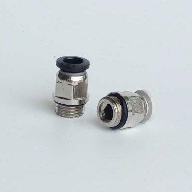快速接头PC-G快插铜镀镍接头PC16-G06 气管接头直通G螺纹带密封圈