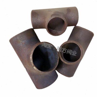 碳钢国标三通焊接正三通等径三通无缝冲压三通外径76-114铁三通