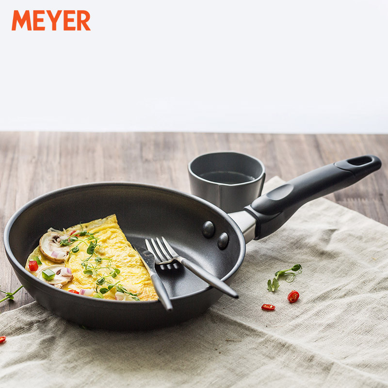 MEYER美亚平底锅不粘锅煎锅家用电磁炉O燃气灶通用牛排专用锅