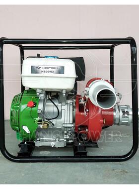 卧式高压灌自汽油H抽水泵吸翰溉丝3寸884汽油高压泵HS30X