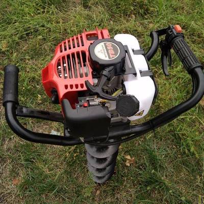 汽油52C二冲地钻打孔施钻C头挖坑机种树肥4打眼机4F5四冲程TIC地