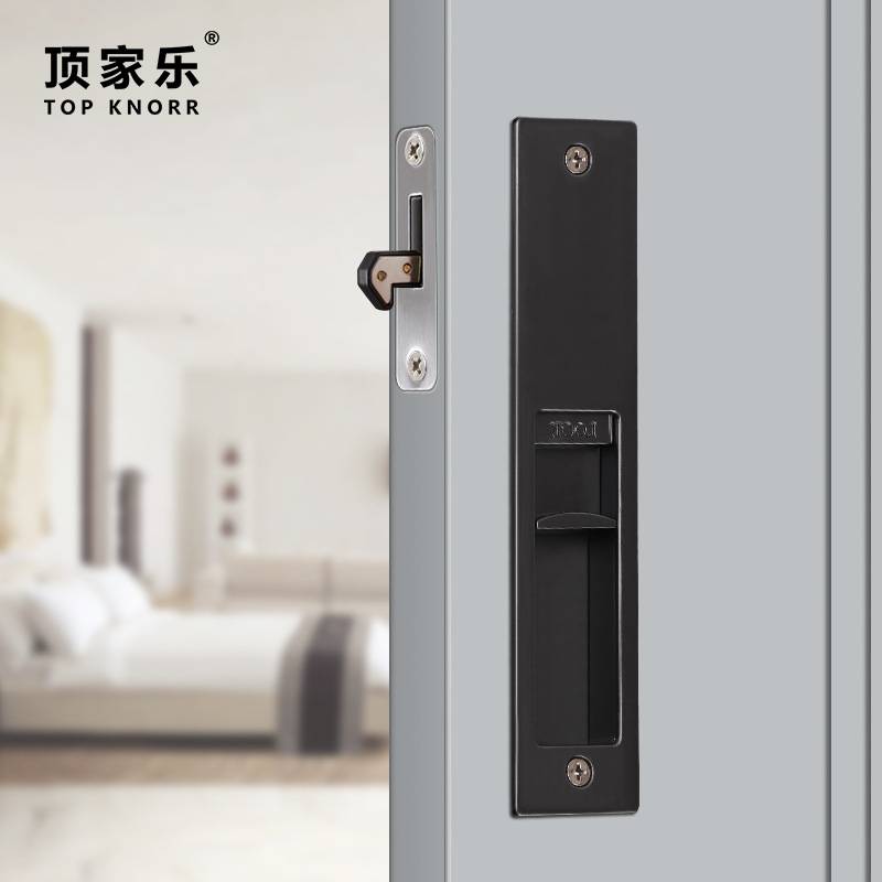日式移门锁推拉门钩锁木移门钩锁平移门锁卫生间指示移门锁趟门锁