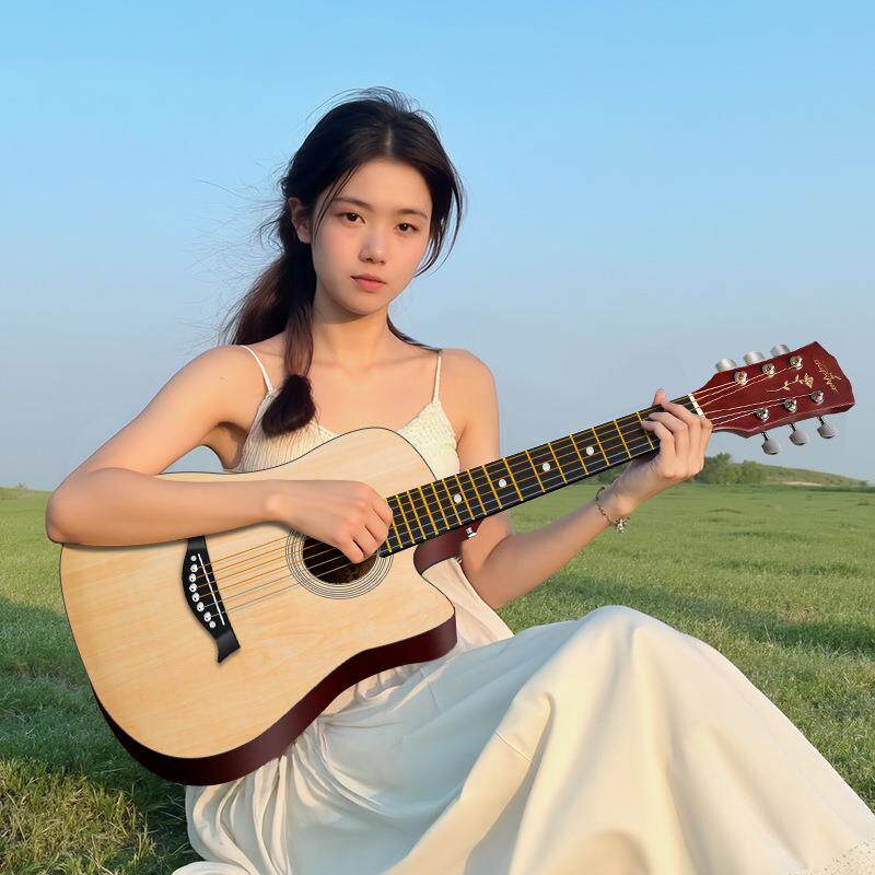 民8谣吉他初学者男生学生练习3寸41寸民谣女木手吉他38寸41寸新入