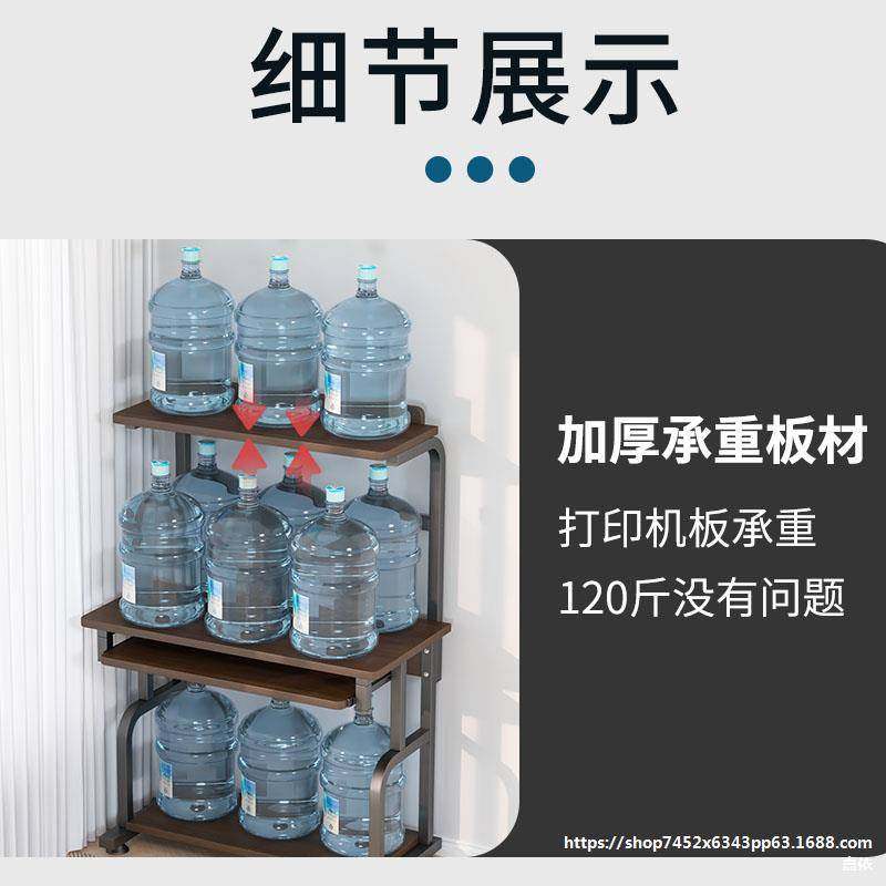 台式电脑桌家用小型卧室学习书桌书架一体多功能可放打印机办公桌