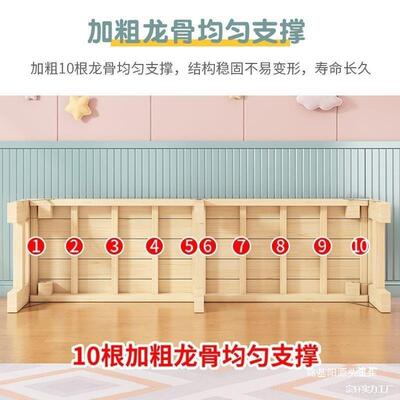 折叠加宽床拼童床边床接家用995婴儿床加儿床双人午休床宽成人床