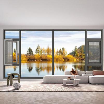 商6402品房换窗旧房改造断铝门桥轻奢高家装平开窗阳台窗卧端室封