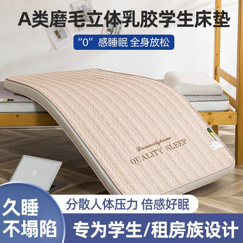宾馆床酒店新款窝格乳记忆床垫胶立体学生记棉垫0.9忆床蜂加厚软