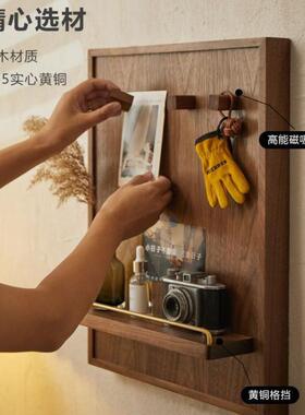 黑桃木电表箱遮胡挡弱闸开关电置物架中饰式电闸OIF箱配电箱遮丑