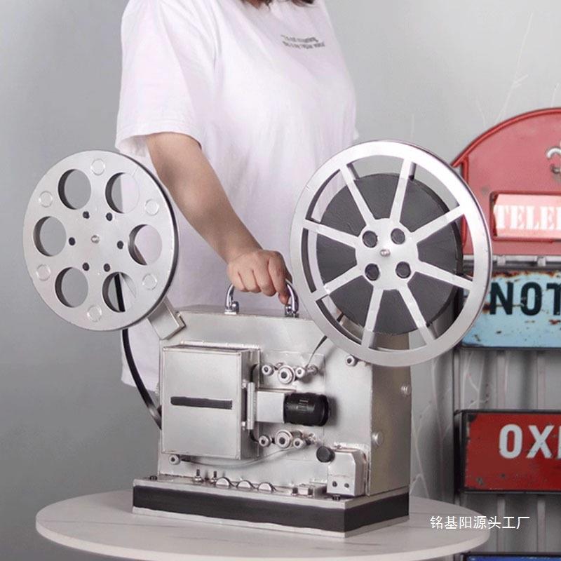 复映ORY古放饰机模型铁艺怀影旧电拍摄道具影院仿真老物件装品摆