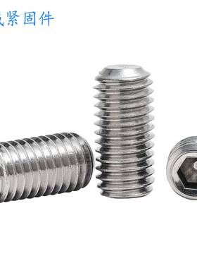 304不锈钢 DIN913平端紧定螺丝内六角无头机米顶丝止付顶丝GB77