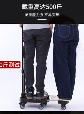 S588小推货推车拉杆拉车折叠便携手拉货车拖车家用轻便行李F75678