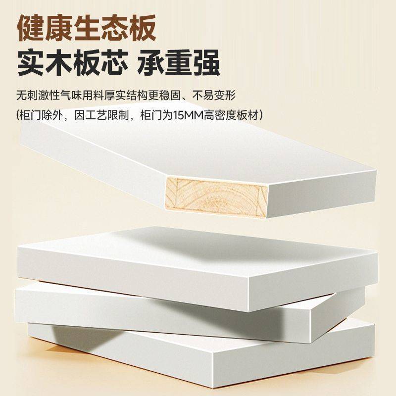 实木衣柜欧式家用卧室收纳衣橱多功能柜子包安装大衣橱