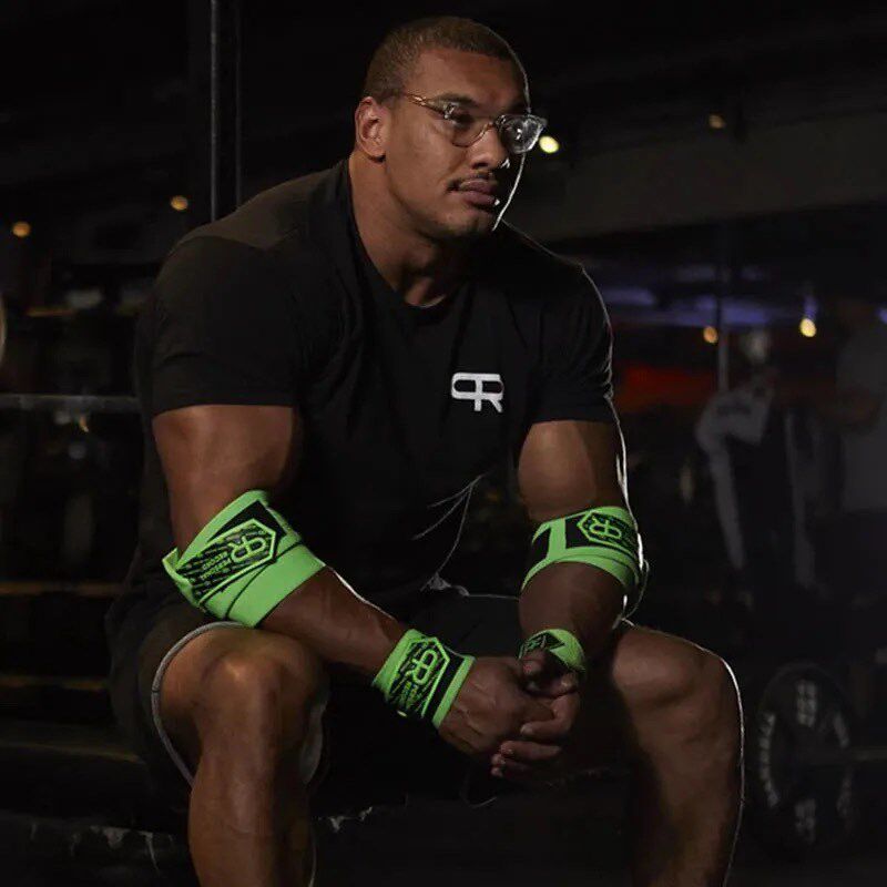 PR轮子哥护腕男健身训练卧推助力举重专业力量举健美防扭伤护手腕