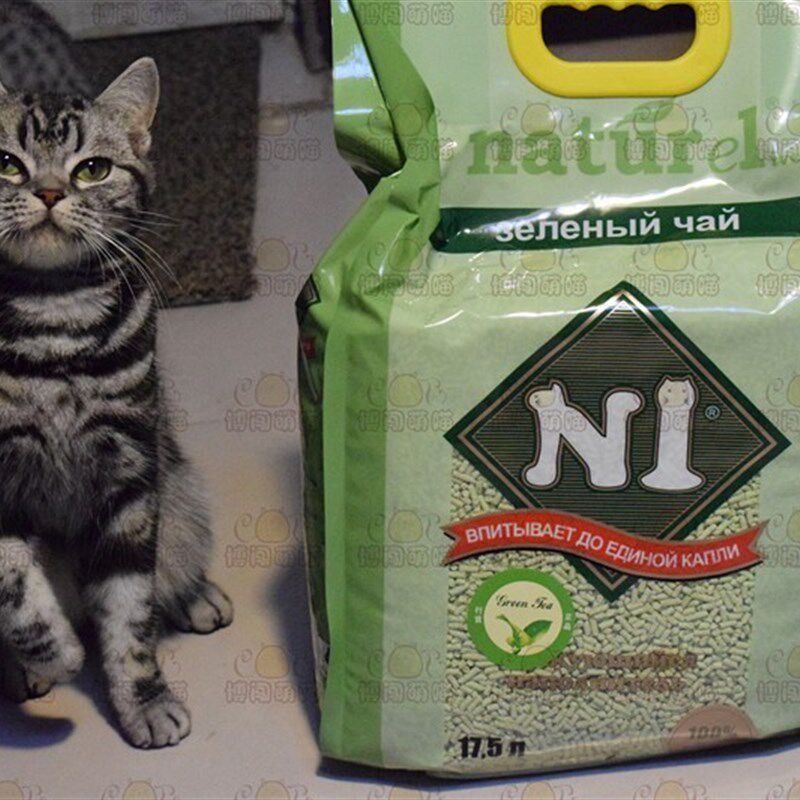 *博闯萌喵*澳大利亚N1天然绿茶猫砂植物豆腐猫沙17.5升*3包 整箱