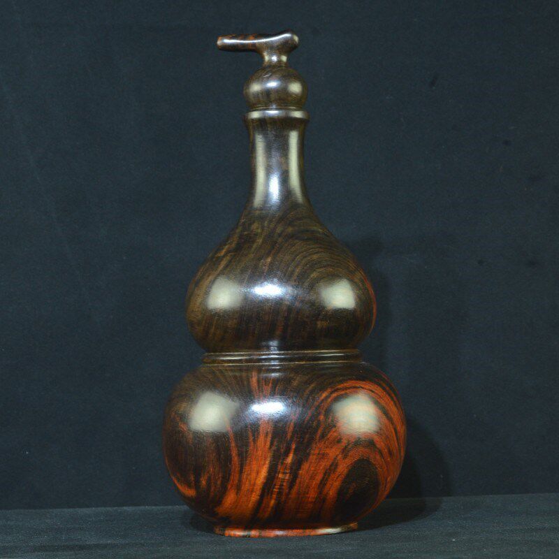 老挝大红酸枝手把件小葫芦红木老料家居摆件文玩工艺品手工雕刻