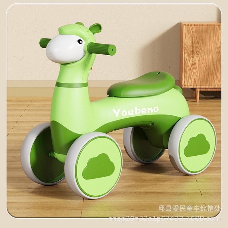 新品儿童扭扭车静音轮宝宝平衡车音乐灯光小孩滑步车