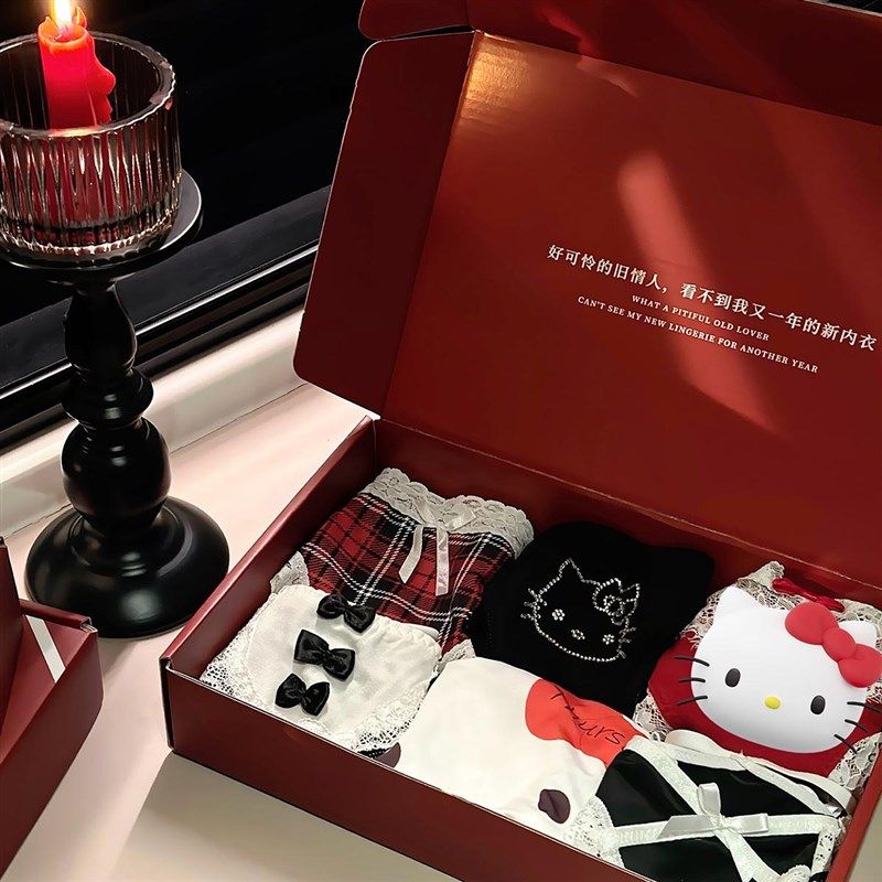 LA公主请许愿n穿红吸好运*本命年新款纯欲可爱礼物送人内裤女