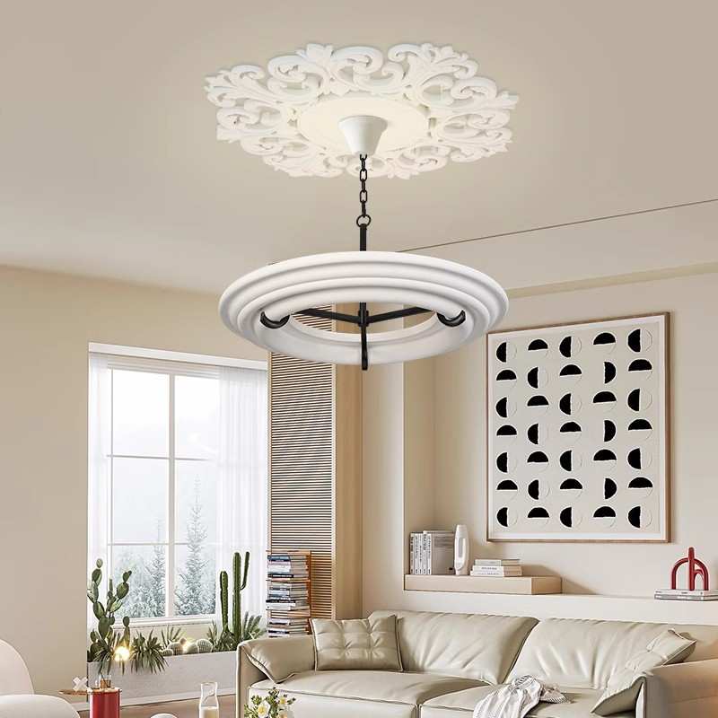 法式石膏吊灯客厅卧室氛围灯展厅Athena设计师艺术创意卧室主灯