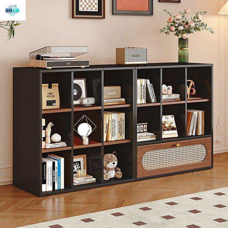 复古斗柜卧室收纳柜藤编设计多层落地书柜防尘整装床尾置物柜组合,玩具/童车/益智/积木/模型,毛绒/玩偶/公仔/布艺类玩具,淘宝优惠券,粉丝福利购,淘宝优惠卷