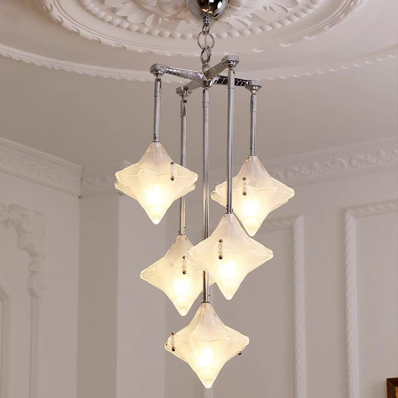 玄关灯阳台吧台床头走廊过道美式法式奶油风中古复吸顶星星小吊灯