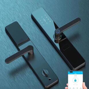 欧佳智能指纹门锁半自动入户密码锁刷卡电子锁家用防盗门大门木门