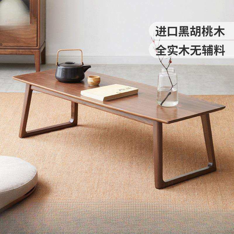 新中式榻榻米矮茶桌实木黑胡桃木炕桌炕几禅意飘窗桌子小茶几,电子元器件市场,其它元器件,淘宝优惠券,粉丝福利购,淘宝优惠卷