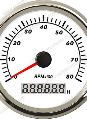 ECPC直径85MM多色背光步进电机转速表8000RPM