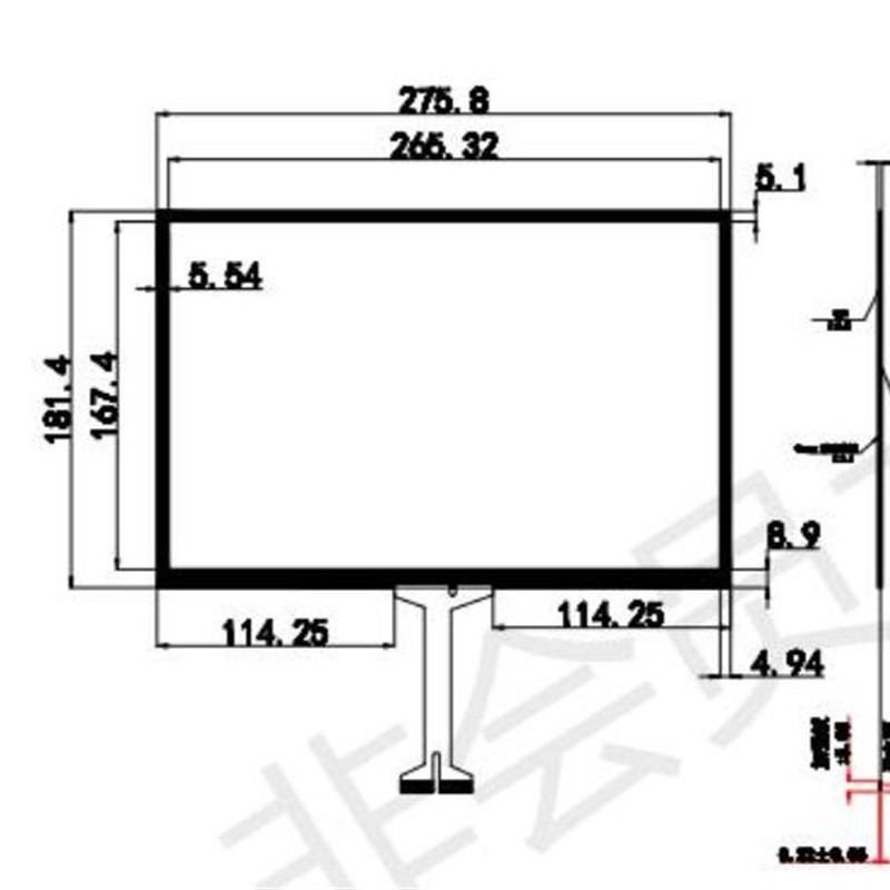 12.1寸电容触摸屏16:10 奕力方案电容触摸板可配G121I1-L01