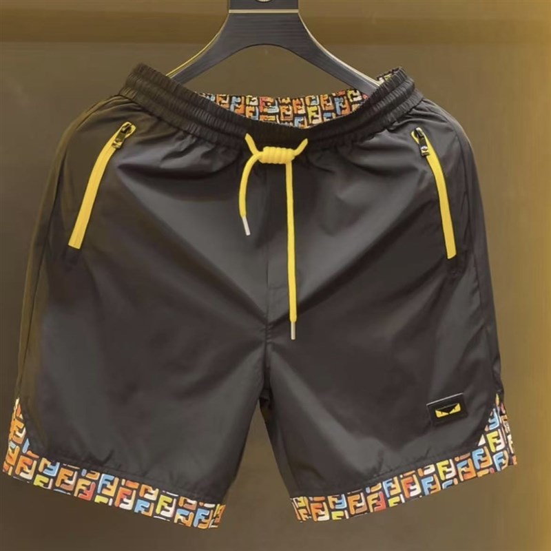 2025男士时尚后兜双F字母休闲短裤