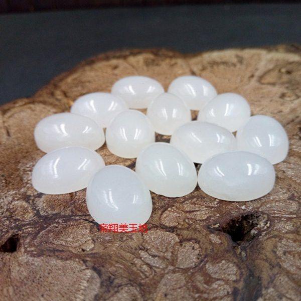 新疆和田玉白玉戒面椭圆形女款裸石戒面,家居饰品,玉雕,淘宝优惠券,粉丝福利购,淘宝优惠卷