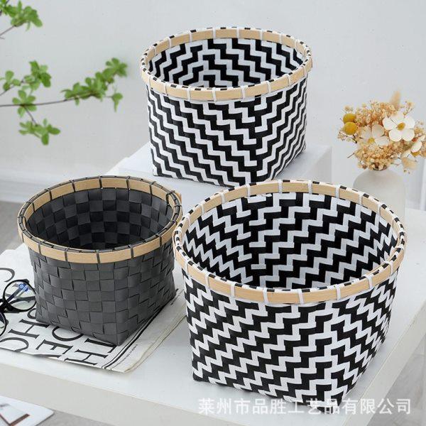 简约家居客厅茶几桌面杂物整理收纳筐卧室衣物整理收纳篮脏衣篓,收纳整理,脏衣篮,淘宝优惠券,粉丝福利购,淘宝优惠卷