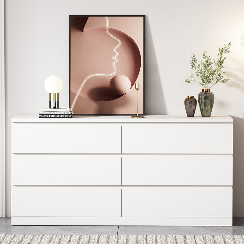 意式轻奢全实木五斗柜简约现代客厅收纳柜K六九斗柜卧室抽屉储物