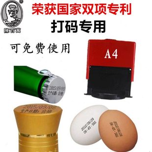 瓶盖日期打码机打生产日期a4手动打印器双排数字小型a1印字神器a6
