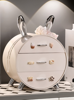 简约现代轻奢入户玄关抽屉t式桌面收纳盒钥匙收纳装饰品整理盒摆