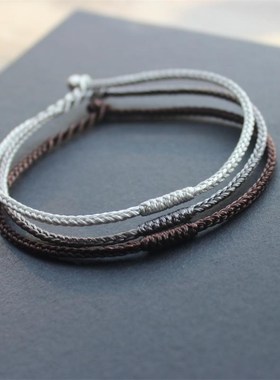 2025新款八股金刚结编绳u男女款本命年手绳简约百搭穿珠手链好运