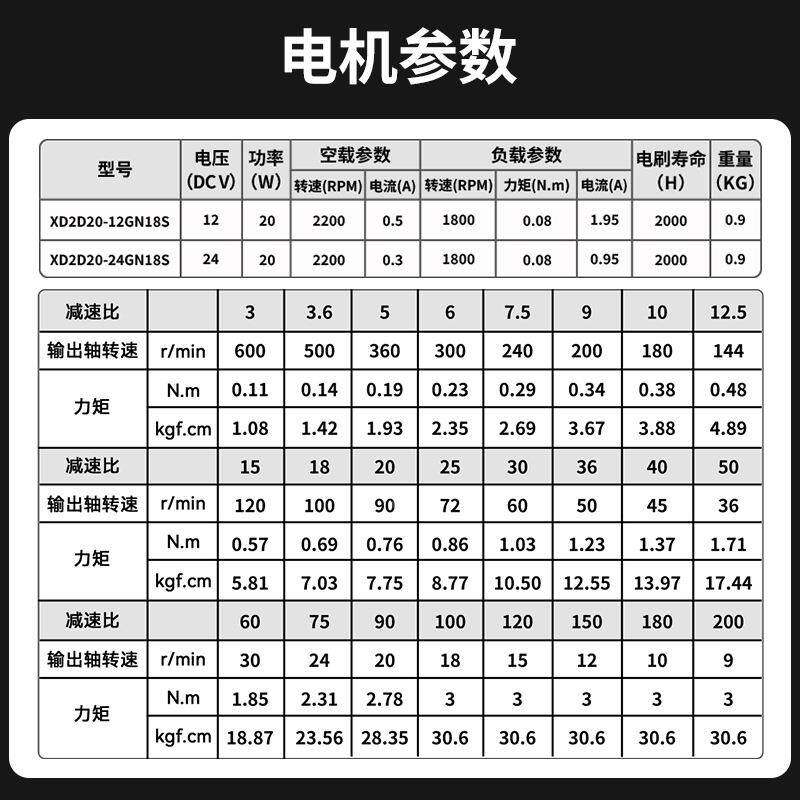 信垯20W流直齿减电机轮12V24速V大功率调速电动正312反转慢速小马