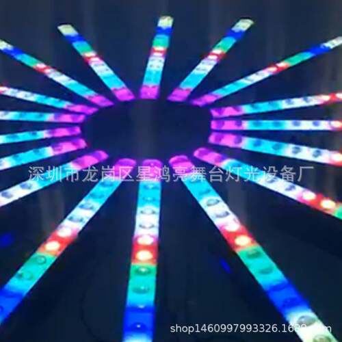 新款舞台14颗变色龙投光灯跑马点控12颗洗墙灯 LED矩阵染色酒吧灯